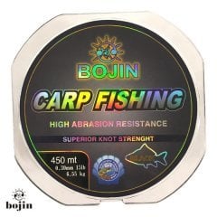 Bojin Carp 0.30mm 450m Siyah Sazan Misinası