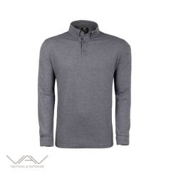 Vav Tlac-04 Polo Yaka Uzun Kol Füme XXL Tişört