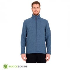 Blackspade Önden Fermuarlı Mavi XXL Polar Mont