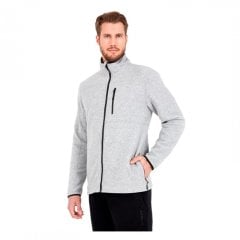 Blackspade Önden Fermuarlı Gri L Polar Mont