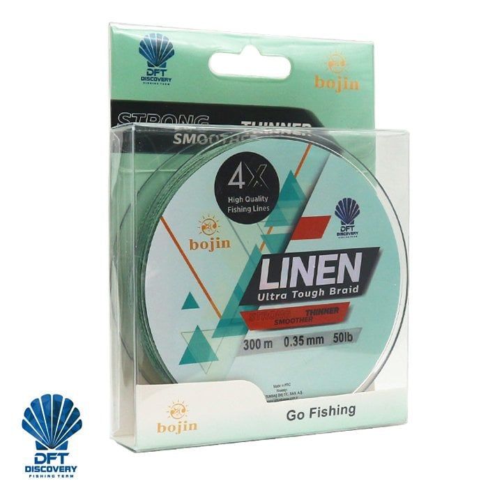 Bojin 4X Linen 0.35mm 300m Yeşil İp Misina