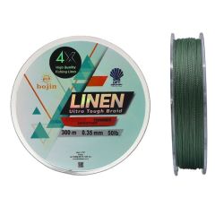 Bojin 4X Linen 0.35mm 300m Yeşil İp Misina