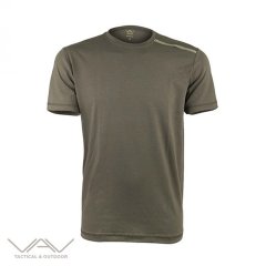 Vav Baseti-03 Yuvarlak Yaka Haki S Tişört