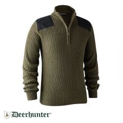 Deer Hunter Rogaland Yarım Fermuarlı Yeşil L Kazak
