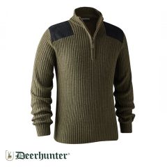 Deer Hunter Rogaland Yarım Fermuarlı Yeşil S Kazak