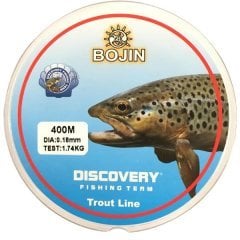 Bojin Trout 0,18mm 400m Şeffaf Alabalık Misinası