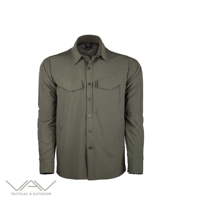 Vav Tacflex-01 Uzun Kol Haki XS Gömlek